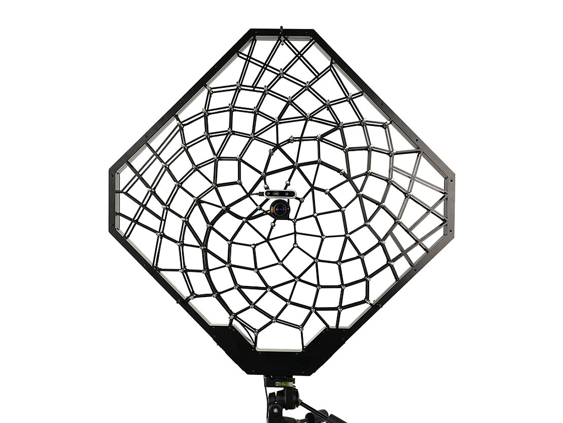 Fibonacci microphone array for beamforming and holography, frontview