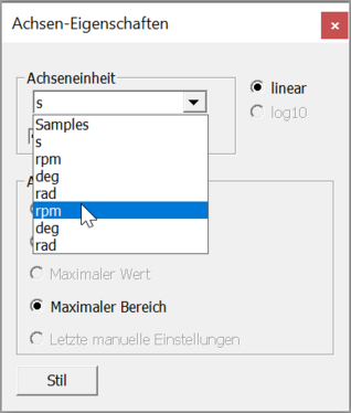 Abb. 2: Achsen-Eigenschaften Liste Achseneinheiten
