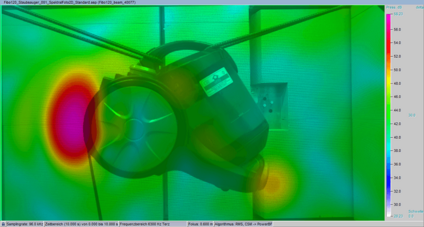 Bild eines Staubsaugers mit Standard-Beamforming bei &nu;=1 