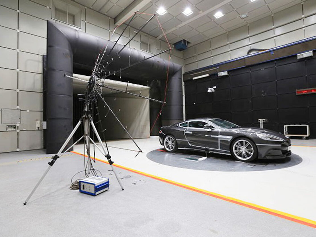 Wind tunnel measurement with Acoustic Camera