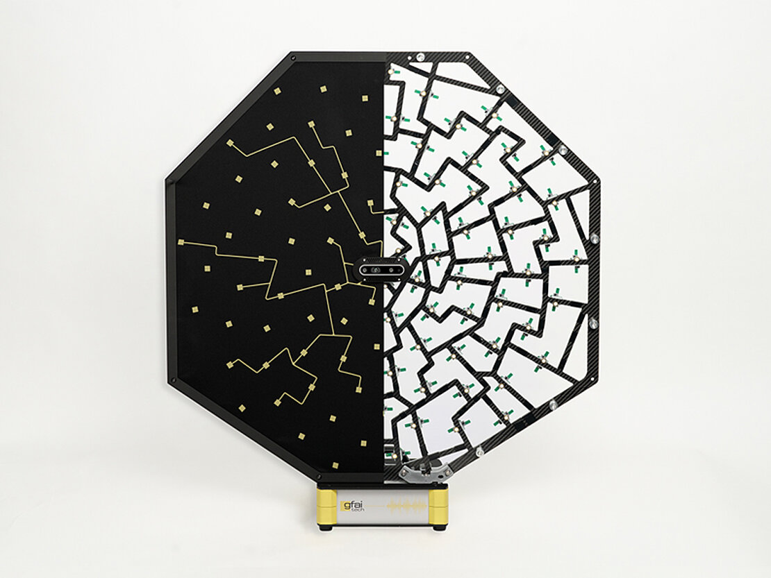Microphone structure of all-in-one Acoustic Camera Octagon