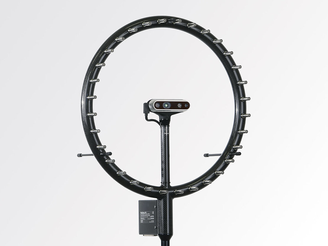 Beamforming microphone array Ring32 for acoustic 2d-measurements, detail right