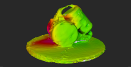 DynaBeam measurement: Small sound source at the top at 45 dB absolute source dynamic