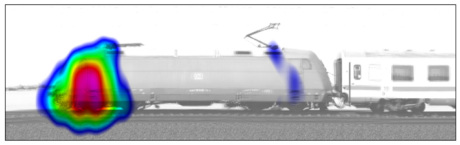  pass-by measurement of IC train with Acoustic Camera Flexstar120
