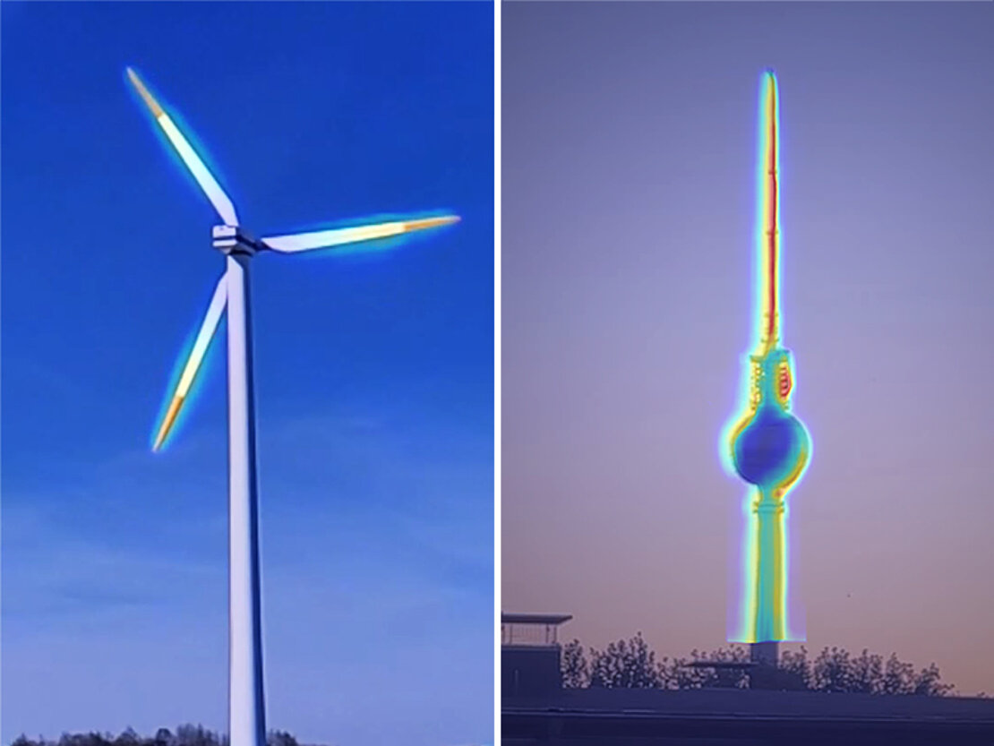 Time-, frequency- and order-ODS of large structures (windmil and tv tower)