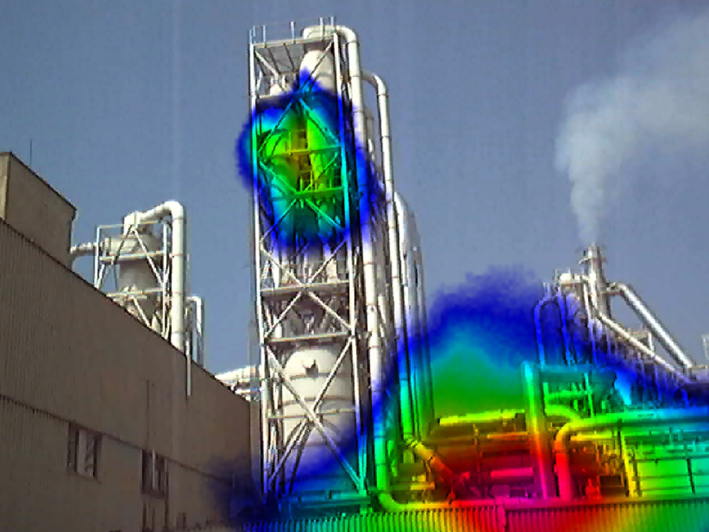 Result of sound source detection at industrial plants