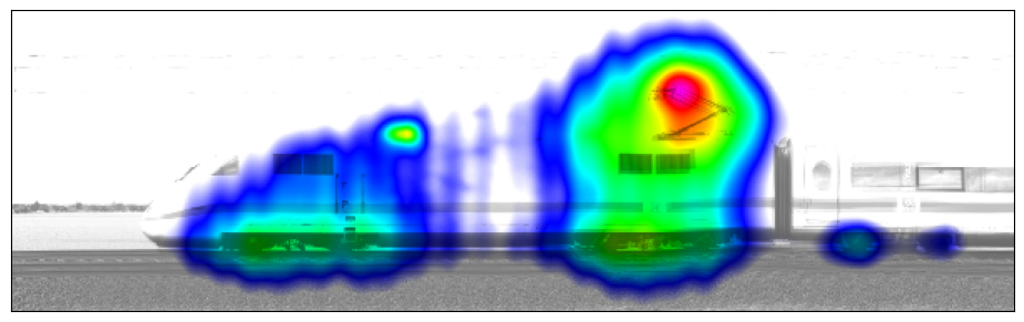 Localization of the main noise source at the pantograph and a fan on the roof