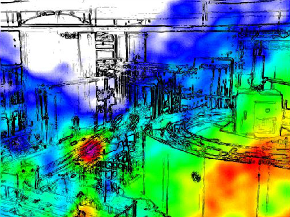 Acoustic image of industrial machinery for predictive maintenance