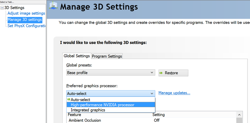 Fig. 1: Required Lenovo W540 settings