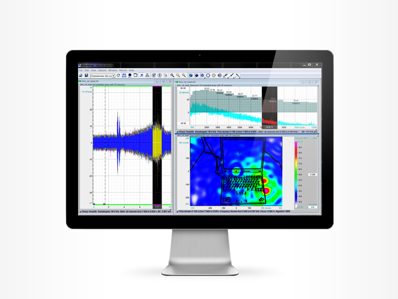 Spektralanalyse eines Laptops in NoiseImage