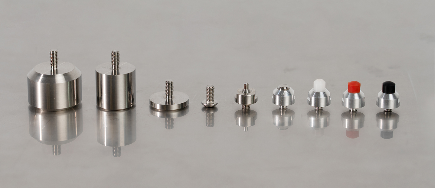 Four different masses and five different tips of the impact hammer WaveHit<sup>MAX</sup> 